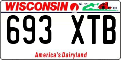 WI license plate 693XTB