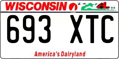 WI license plate 693XTC
