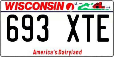 WI license plate 693XTE