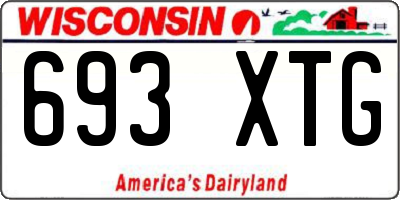WI license plate 693XTG