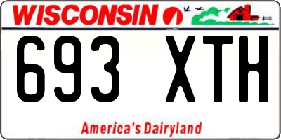 WI license plate 693XTH