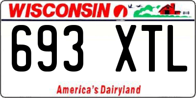 WI license plate 693XTL