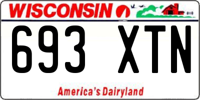 WI license plate 693XTN