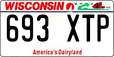 WI license plate 693XTP