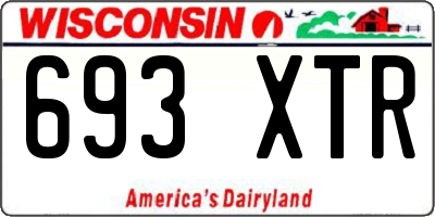 WI license plate 693XTR