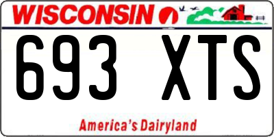 WI license plate 693XTS