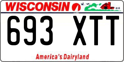 WI license plate 693XTT