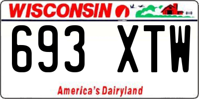 WI license plate 693XTW