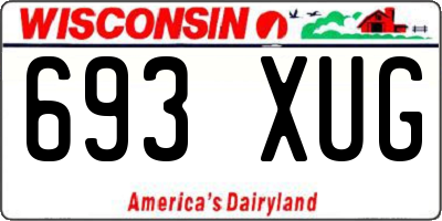 WI license plate 693XUG