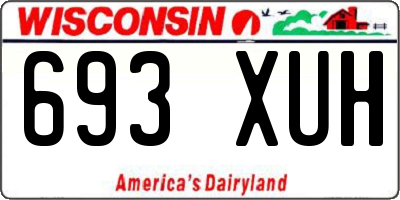 WI license plate 693XUH