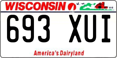 WI license plate 693XUI
