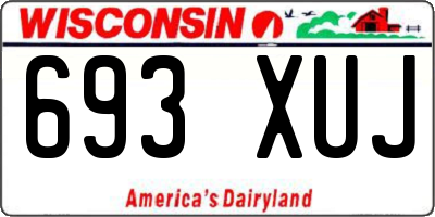 WI license plate 693XUJ