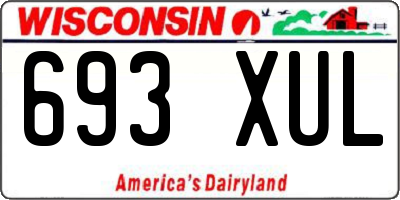 WI license plate 693XUL