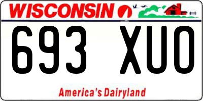 WI license plate 693XUO