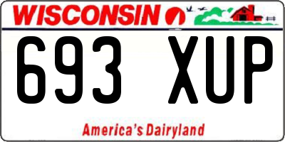 WI license plate 693XUP