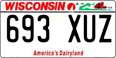 WI license plate 693XUZ