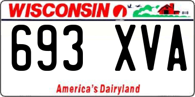 WI license plate 693XVA