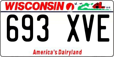 WI license plate 693XVE