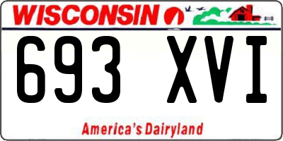 WI license plate 693XVI