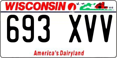 WI license plate 693XVV