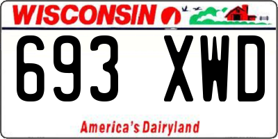 WI license plate 693XWD