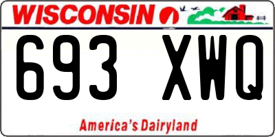 WI license plate 693XWQ