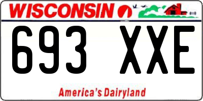 WI license plate 693XXE