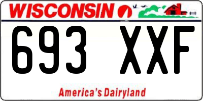 WI license plate 693XXF