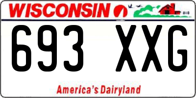 WI license plate 693XXG