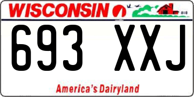 WI license plate 693XXJ
