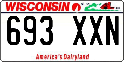 WI license plate 693XXN