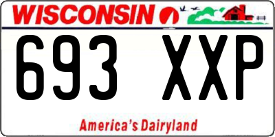 WI license plate 693XXP