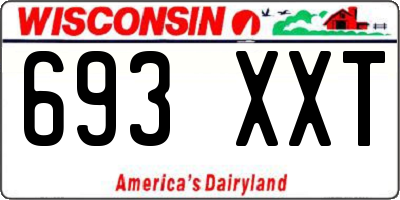 WI license plate 693XXT