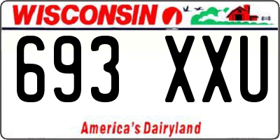 WI license plate 693XXU