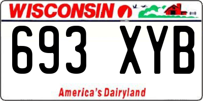 WI license plate 693XYB
