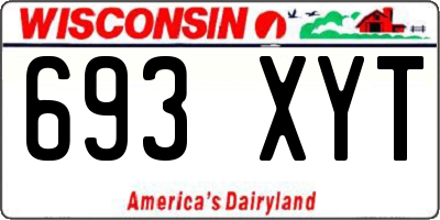 WI license plate 693XYT