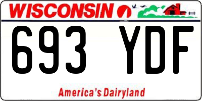 WI license plate 693YDF