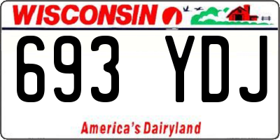 WI license plate 693YDJ