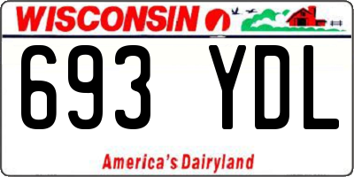 WI license plate 693YDL