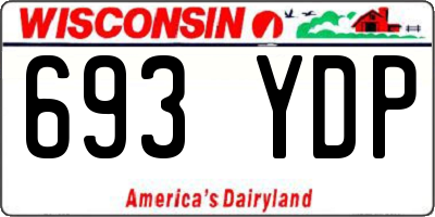 WI license plate 693YDP