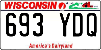WI license plate 693YDQ