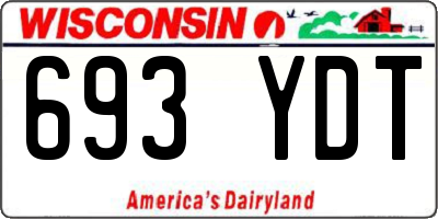 WI license plate 693YDT