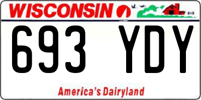 WI license plate 693YDY