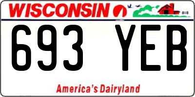 WI license plate 693YEB