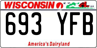 WI license plate 693YFB