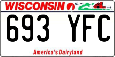 WI license plate 693YFC