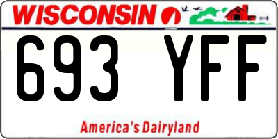 WI license plate 693YFF