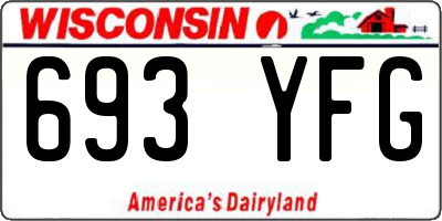WI license plate 693YFG