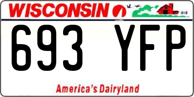 WI license plate 693YFP