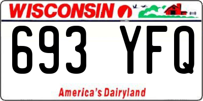WI license plate 693YFQ
